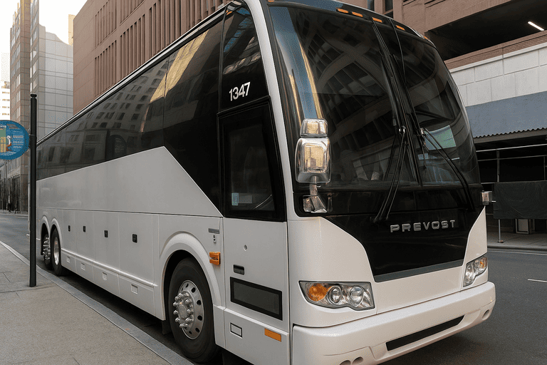 a Atlanta Coach Bus Service coach bus