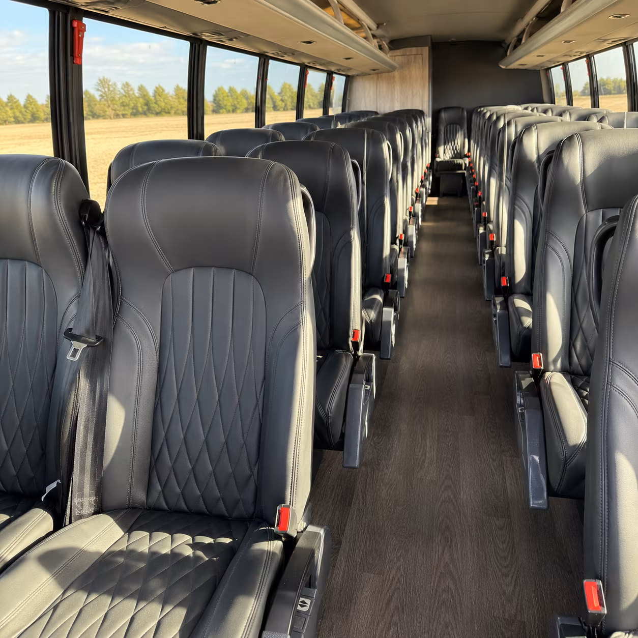 atlanta 25 passenger minibus inside