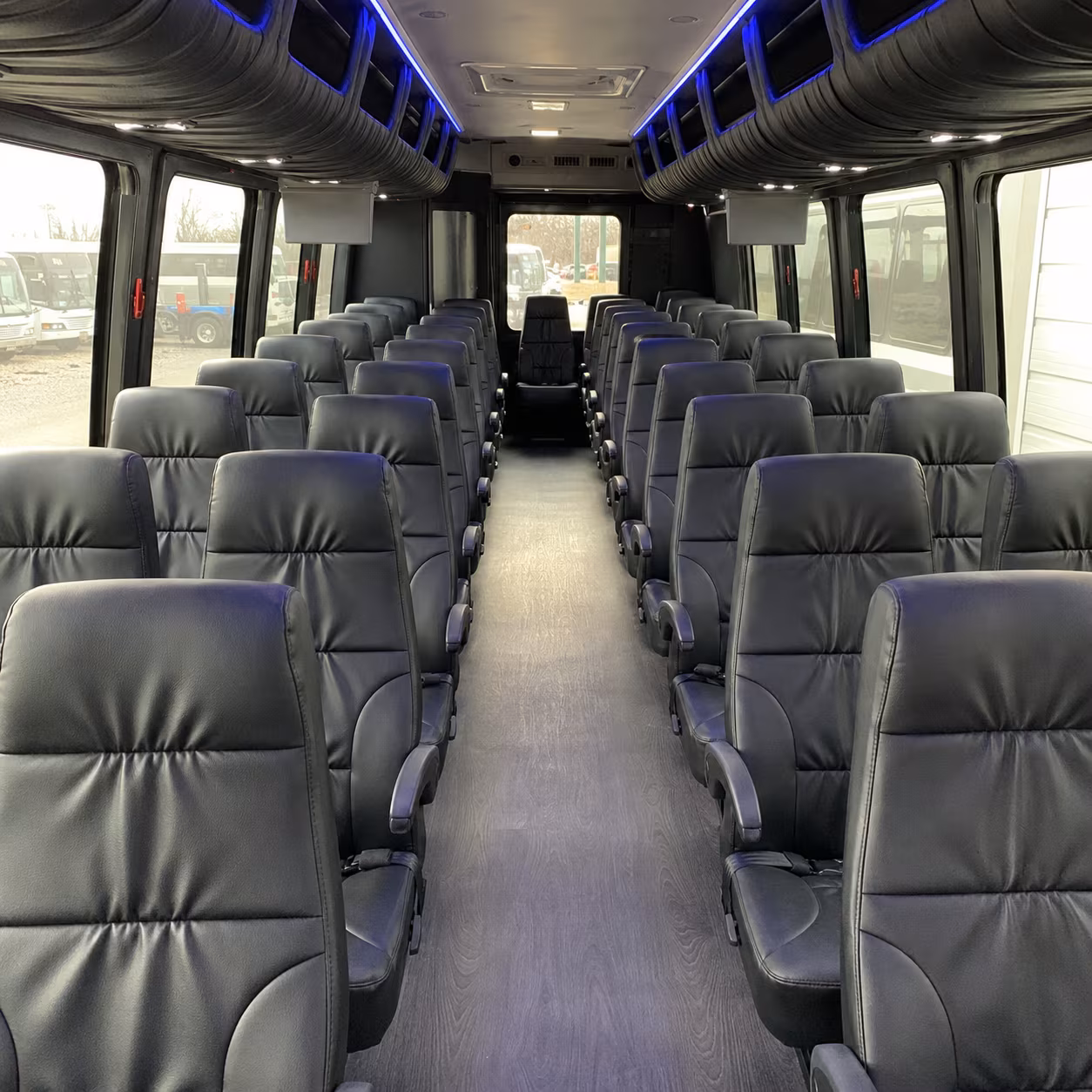 atlanta 35 passenger minibus inside