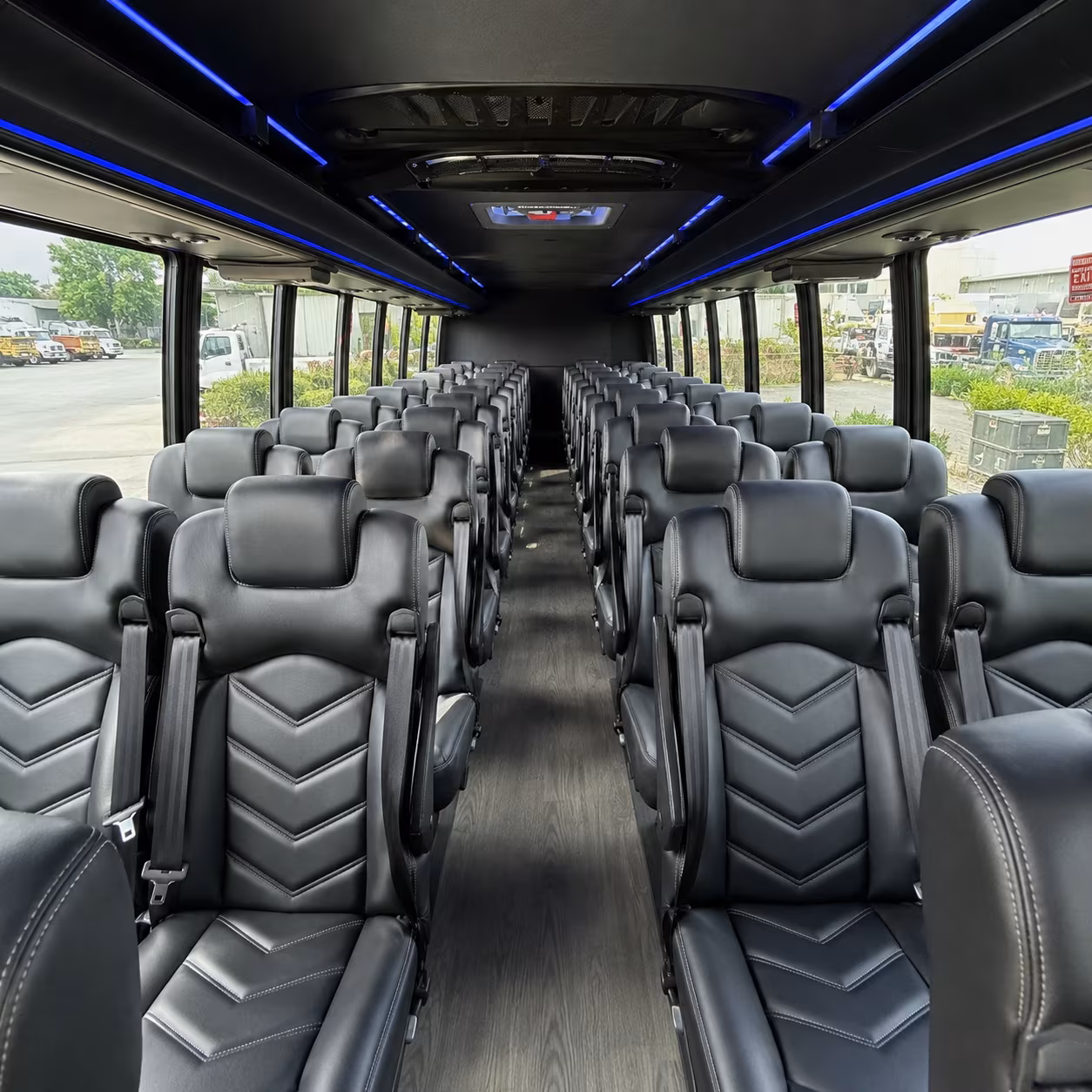 atlanta 35 passenger minibus interior