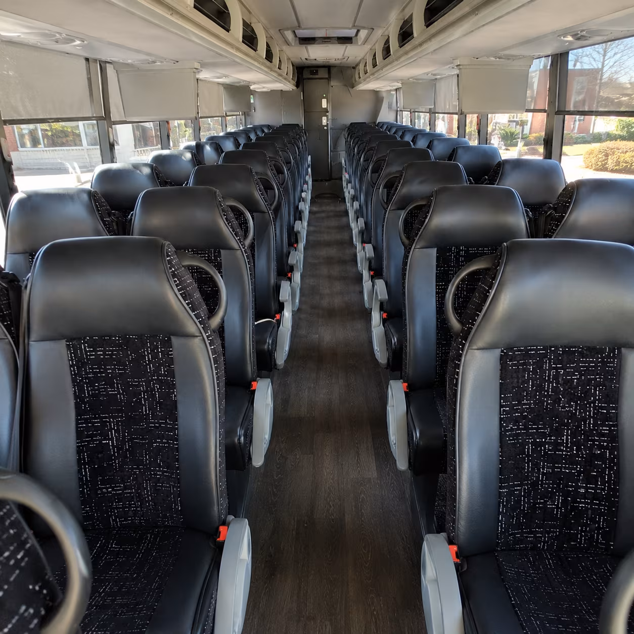 atlanta 56 passenger charter bus interior