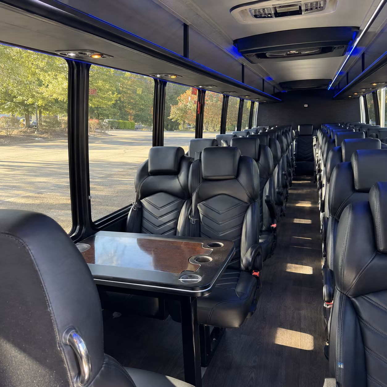 atlanta corporate event transportation onboard seating