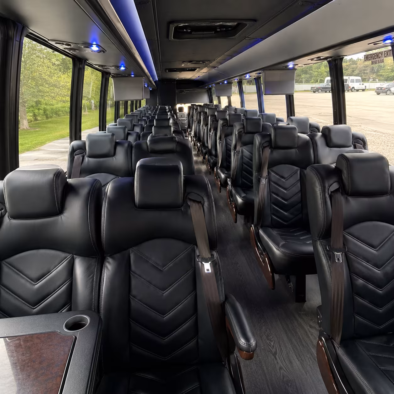 can i book a one way a round trip or a multi day package for a bus rental in atlanta