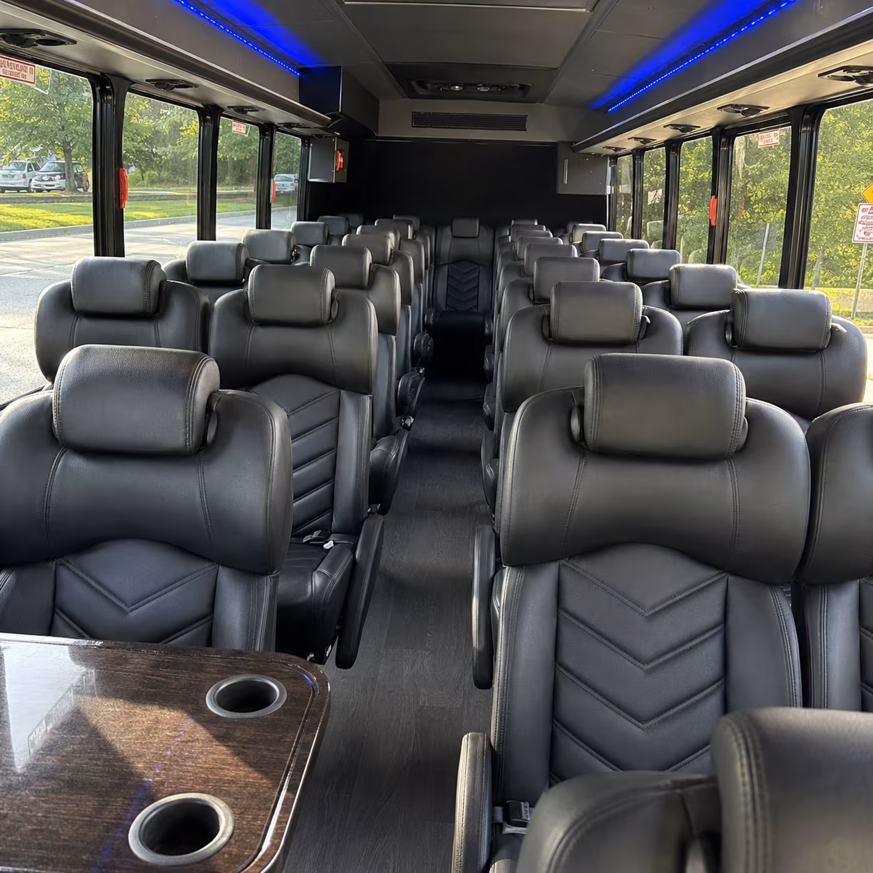 corporate wine tour bus rentals and team outing transportation in atlanta